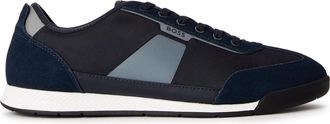 HUGO BOSS Mens Nitan Lowp Nymith 10271652 01 Low Top Trainers in Open Blue - Size UK 10