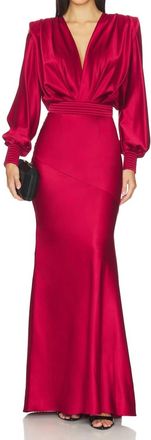 Zhivago The Betsy Long Dress In Ruby