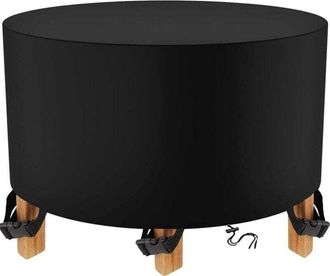 OEM Housse Salon Jardin Ronde - Oxford 420d Impermeable - Pour Table Patio Rotin Rond - 200 X 94 Cm - 1 Piece