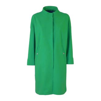 Herno Coats, female, Green, Size: 2XL Concealed-Fastening Coat