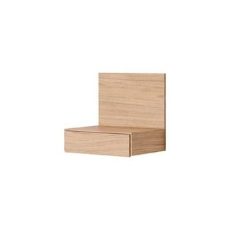 New Works Wall-mounted bedside table Tana - Natural wood - Oak veneer - Designer Rikke Rützou Arnved