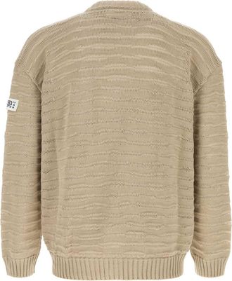 Maison Margiela Mens Cotton Knit Cardigan Beige