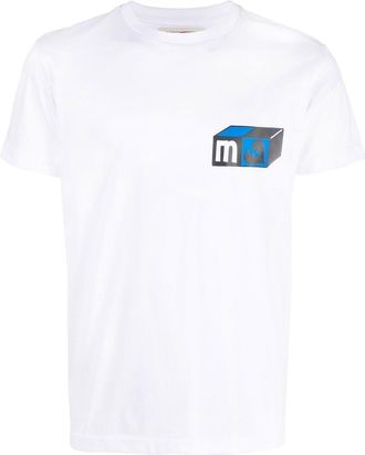 MODES Modes graphic-print T-shirt - unisex - Cotton - XXXL - White