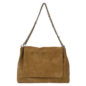 Generic Cymwer PU Leather Shoulder Bag Vintage Bag Large Tote Bag for Women (Brown)