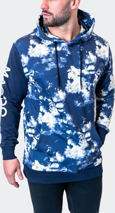 Maceoo Hoodie DyePanel Blue