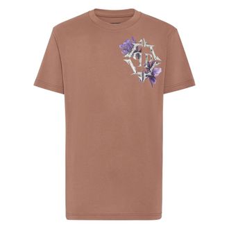 Philipp Plein Heren, Tops, Bruin, Maat: L Katoen