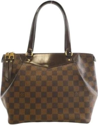 Louis Vuitton Pre-owned Canvas Handtas - Dames - Vintage Handtas - Bruin - ONE Size - Vintage