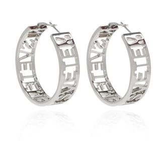 VETEMENTS Logo Oorbellen - Dames - Oorbellen - Grijs - ONE Size - Accessoires