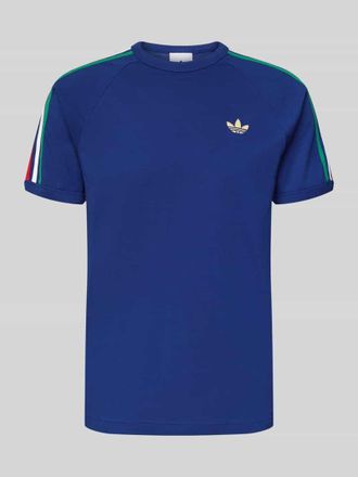 adidas Originals Regular Fit T-Shirt mit Kontraststreifen in Dunkelblau, Gr&ouml;&szlig;e XXL
