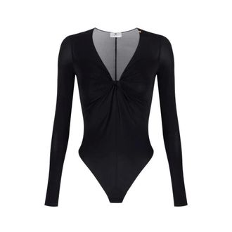 Elisabetta Franchi Dames, Tops, Zwart, Maat: XS Jersey