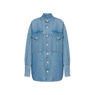 Dondup Denim Shirts, female, Blue, Size: M Camicia over