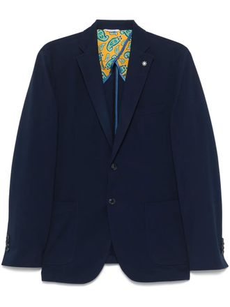 Manuel Ritz single-breasted blazer - Blue