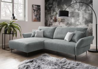 Inosign Ecksofa »Amarena L-Form« inklusive Armlehnenverstellfunktion, 4x Zierkissen gratis