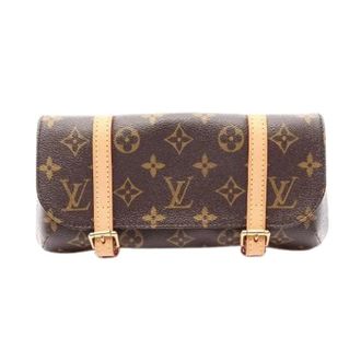 Louis Vuitton Pre-owned Pochette Marelle Monogram Heuptas - Dames - Pre-owned - Bruin - Maat: ONE Size Leer