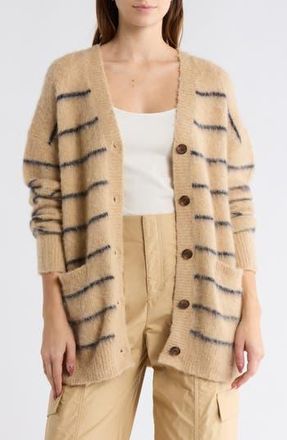 A.L.C. Cody Cardigan in Dark Taupe/Navy at Nordstrom Rack, Size Medium