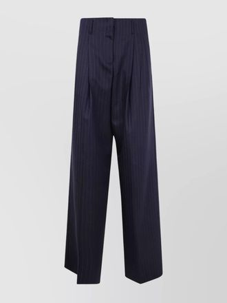 Golden Goose tailored wide leg pinstripe trousers