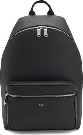 HUGO BOSS Northon Rugzak - Heren - Rugzakken - Zwart - ONE Size - Leer - Tassen