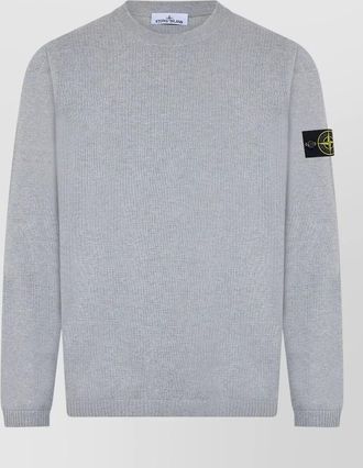 Stone Island cotton crew neck sweater long sleeve