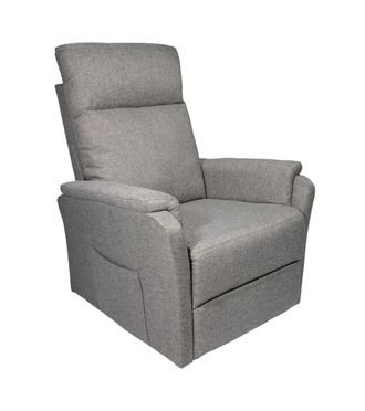 Home Heavenly Sill&oacute;n relax con motor el&eacute;ctrico de tela color gris 101 x 75 x 74 cm
