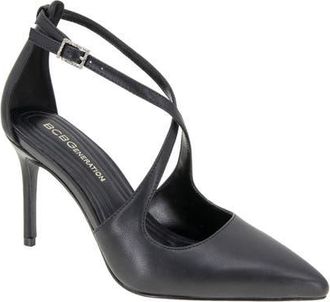 BCBGeneration Bromi Ankle Strap Pump in Black at Nordstrom, Size 8