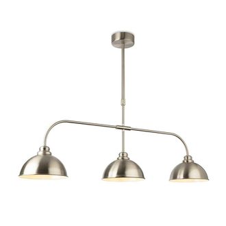 Netlighting Eagle Bar Pendant Light Brushed Steel in Grey