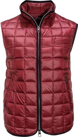 Montecore Rode Bordeaux Puffer Bodywarmer - Heren - Bodywarmers - Rood - XL - Leer - Jassen