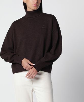 Isabel Marant Dolcevita Nasha color cioccolato in misto lana