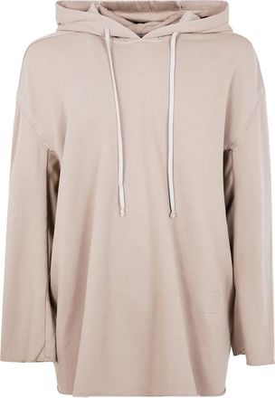Rick Owens Felpa in cotone con maniche a spalla bassa - Toni neutri