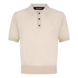 Dsquared2 Truien & Vesten, Heren, Beige, XL, Rondgebreide bovenkleding