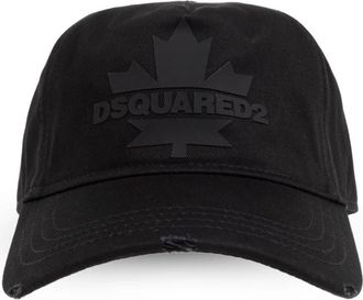 Dsquared2 Pet met klep - Heren - Petten - Zwart - ONE Size - Katoen - Accessoires