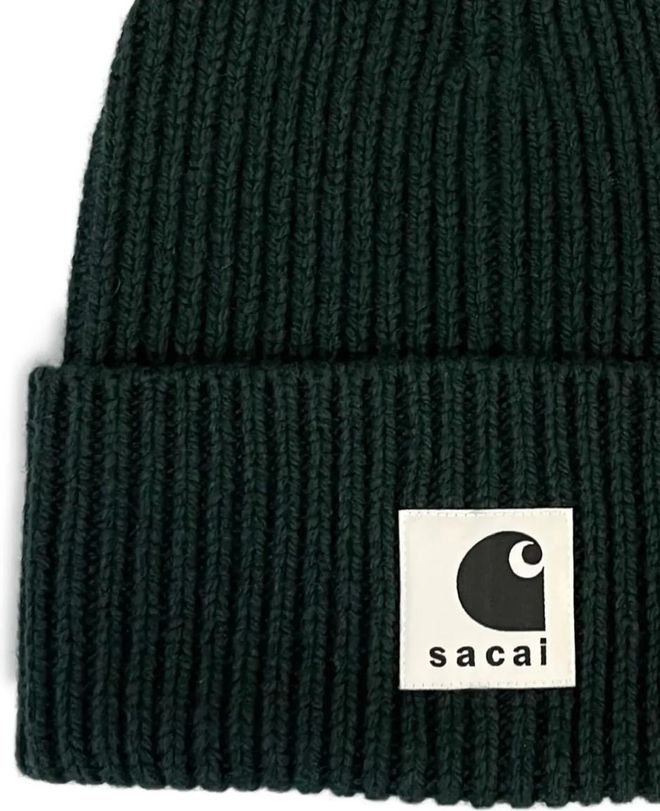 帽子 sacai carhartt wip WoolKnit Beanie Green Carhartt WIP Carhartt WIP Wool Knit Beanie, Sacai Green | Official