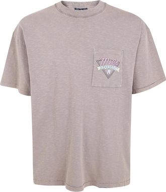 Represent Mels Dinner T-Shirt - Heren - T-shirts - Grijs - S - Denim - Tops