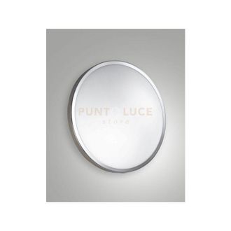 Fabas Luce Fabas Luce - plaza plafoniera bianco/cromo D.30CM IP41 in metallo e vetro 2 luci attacco E27