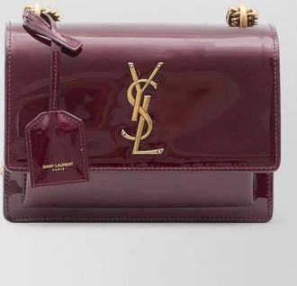 Saint Laurent sunset small patent calfskin crossbody bag