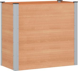 vidaXL Arriate Elevado Marr&oacute;n 100 X 50 X 91 Cm Wpc Y Aluminio Vidaxl