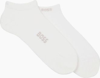 HUGO BOSS Mens BOSS Black 2P AS Logo Bamboo Socks 100 White - Size: 16/14.5/8/15/8.5/15.5/9/13/13.5/14/6.5/7/7.5/11.5/5/12/5.5/12.5/6/3.5/3/10.5/4/11/4.5/2.5/9