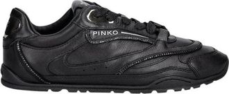 Pinko Yulia 04 - Dames - Sneakers - Zwart - 37 EU - Leer - Schoenen