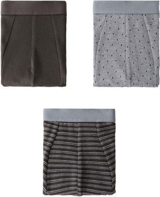 Mango 3-Pack Boxer Briefs in Brown/Grey at Nordstrom, Size Medium
