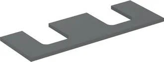 Keramag Keramag - Plaque De Lavabo Geberit One, D&eacute;coupe Double, Pour Lavabo &Agrave; Poser