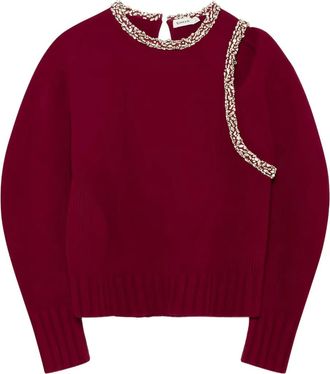 SIMKHAI Monroe verfraaide trui - Rood