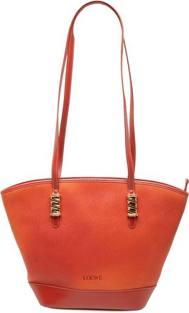 Loewe Tweedehands Leren Velazquez Twist Schoudertas