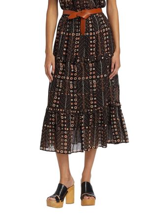 Isabel Marant Pre-Loved Diya Maxi Skirt In Faded Black