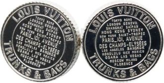 Louis Vuitton Pre-owned Accessories, male, Gray, Size: ONE SIZE Pre-owned Vintage Cufflinks