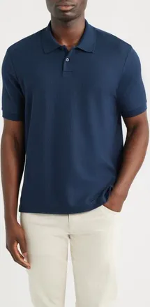 Nordstrom Pima Cotton Piqu&eacute; Polo in Navy Sapphire at Nordstrom, Size Xx-Large