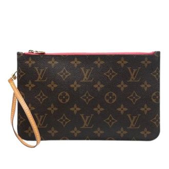 Louis Vuitton Pre-owned Clutches, female, Brown, Size: ONE SIZE Pre-owned Monogram Canvas Pouch
