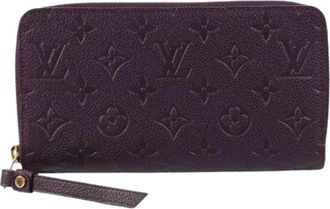 Louis Vuitton Pre-owned Monogram Empreinte Lange Portemonnee (Bi-fold) - Dames - Vintage Accessoires - Paars - ONE Size - Vintage