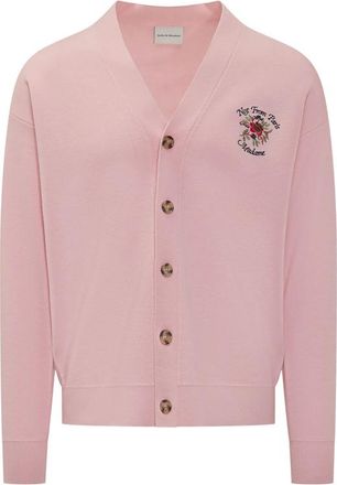 Dr&ocirc;le de Monsieur Slogan Rose Cardigan
