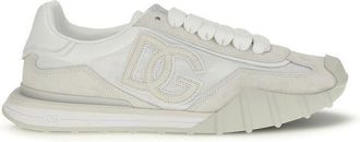 Dolce & Gabbana Witte Kalfsleren Bos Taurus Sport Sneakers