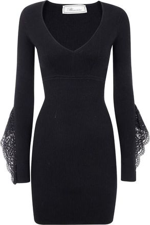 Blumarine Kleedjes, Dames, Zwart, M, Zwarte Elegante Jurken