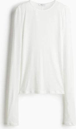 H&M Shirt aus Pima-Baumwolle - White